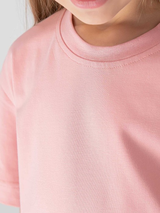 футболка оверсайз "персик" из россии вид сбоку