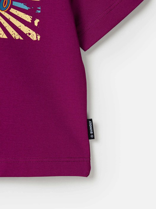 футболка оверсайз "слива" с принтом по цене 1299 руб вид справа