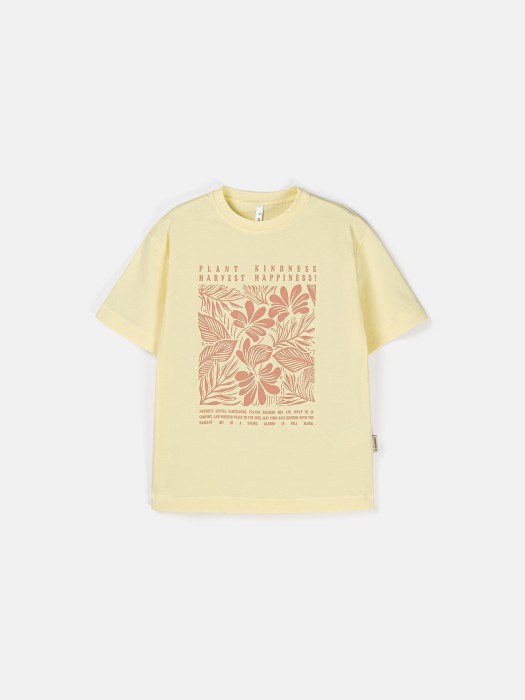 футболка оверсайз "сливочное масло" с принтом 7+ фотография