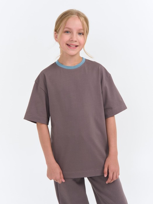 футболка оверсайз "темный шоколад" 7+ фотография