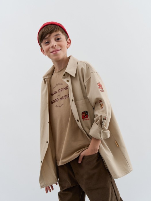 футболка "песок" с принтом 7+ по цене 1019 руб вид справа