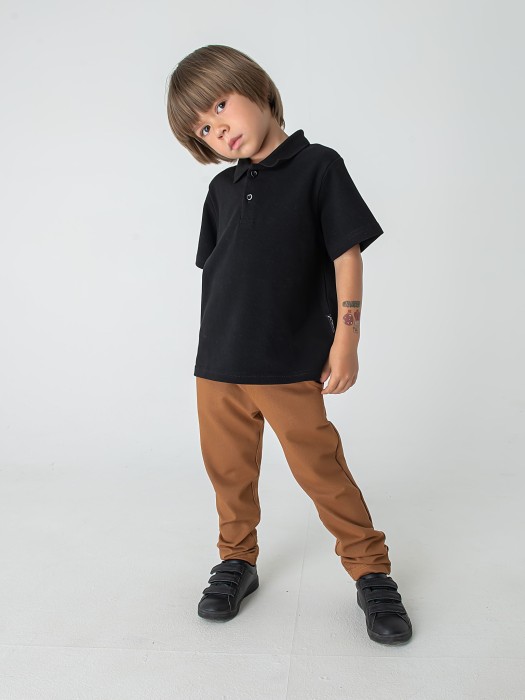 футболка поло "уголь" фотография