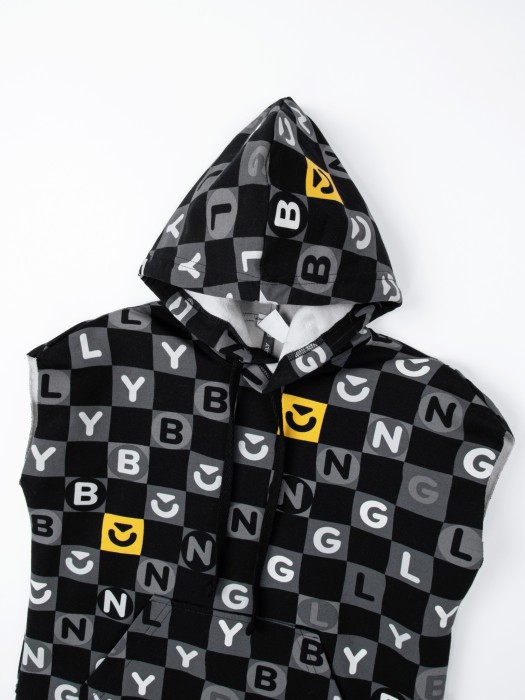 футболка с капюшоном "банглимания" 7+ от бренда bungly вид слева