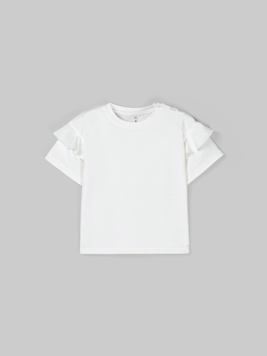 футболка с крылышками "пломбир" от бренда bungly вид слева