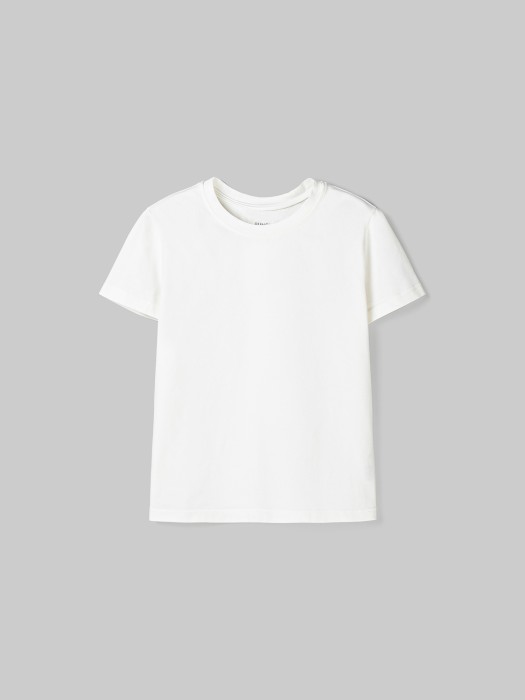 футболка slim fit "молоко" женская от бренда bungly вид слева