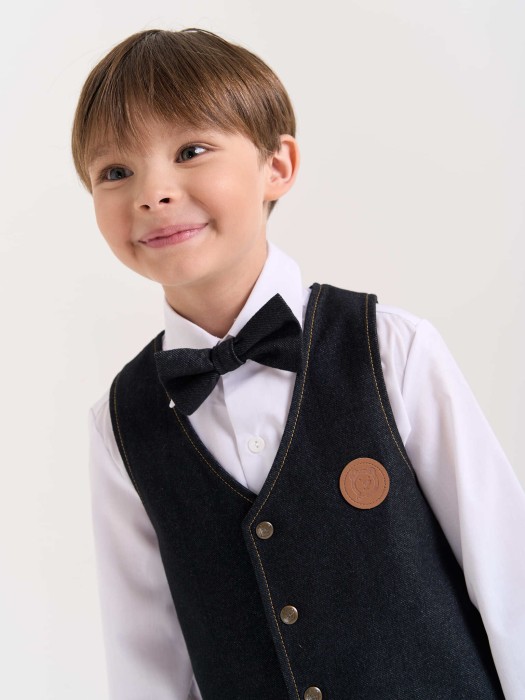 галстук-бабочка "графит" фотография