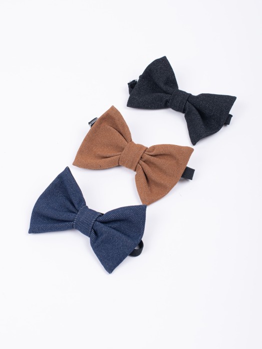 галстук-бабочка "графит" из россии вид сбоку