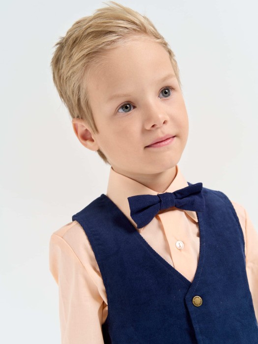 галстук-бабочка "индиго" от бренда bungly вид слева