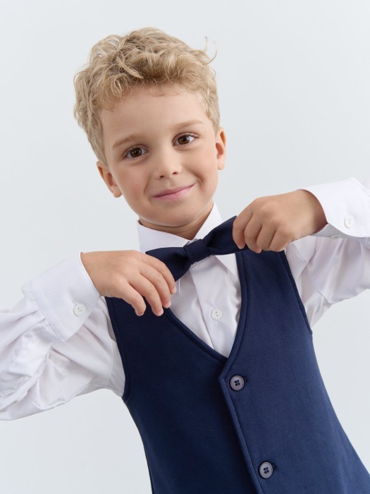 галстук-бабочка "индиго" из россии вид сбоку