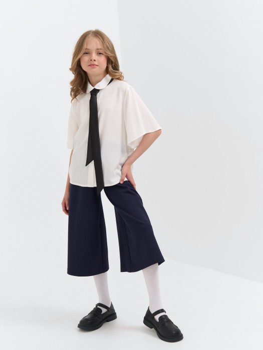 галстук лента "черный" 7+ из проверенных материалов спереди