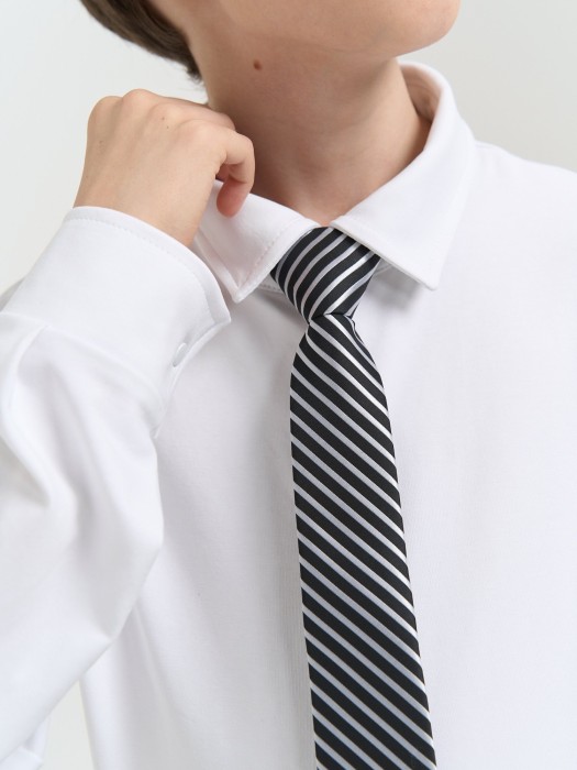 галстук с фиксатором "полоска" 7+ по цене 849 руб вид справа