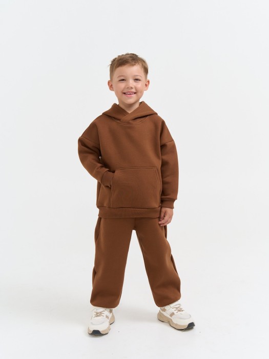 худи "каштан" утепленное из проверенных материалов спереди