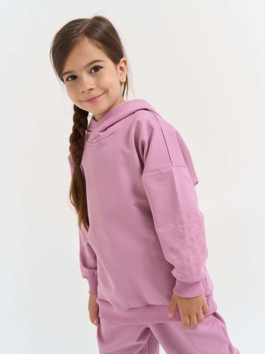 худи облегченное "орхидея" с вышивкой фотография