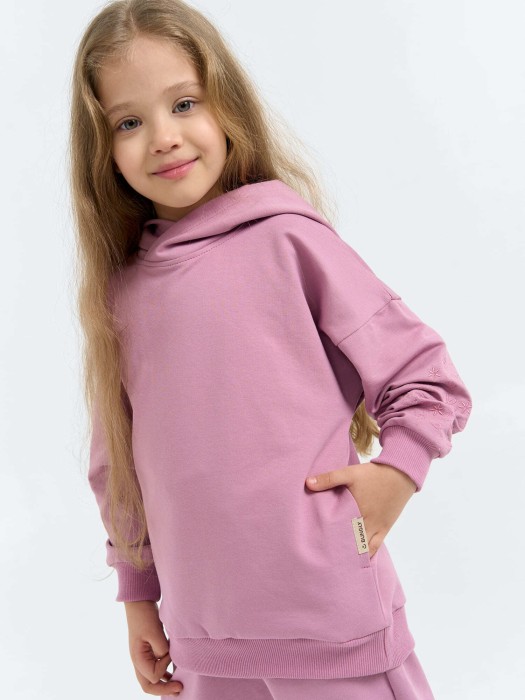 худи облегченное "орхидея" с вышивкой из проверенных материалов спереди