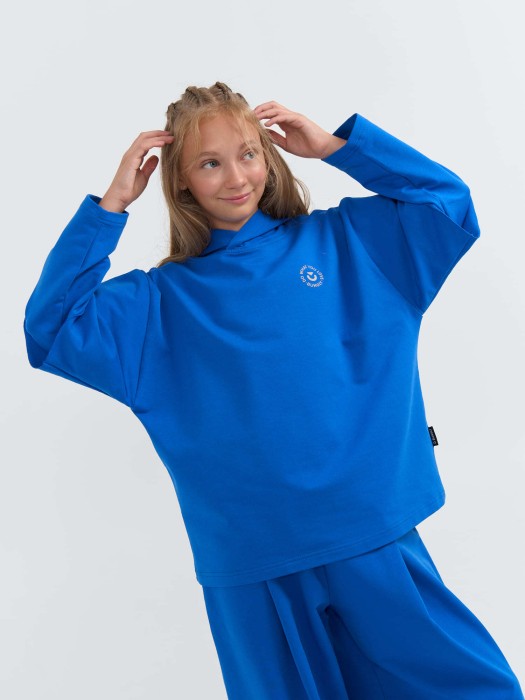 худи оверсайз облегченное "электрик" 7+ из россии вид сбоку