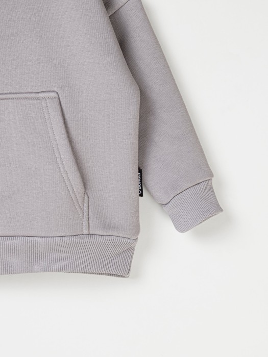 худи "пепел" утепленное из россии вид сбоку