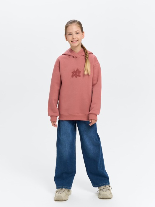 худи "пепельная роза" с принтом утепленное 7+ из россии вид сбоку