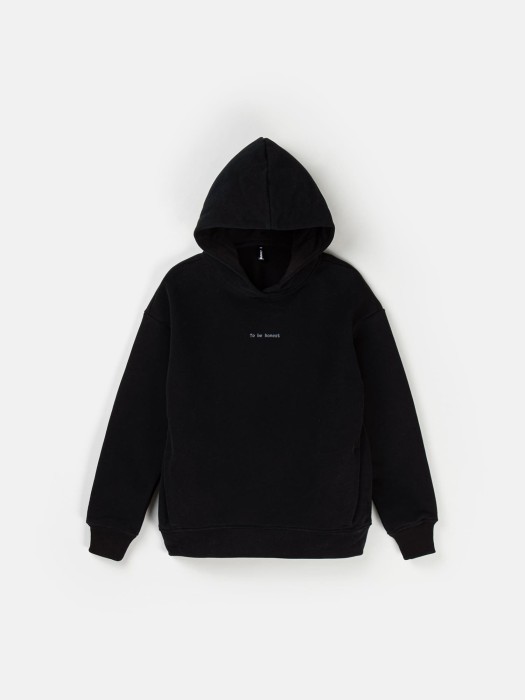 худи с велюровым эффектом "уголь" женское от бренда bungly вид слева