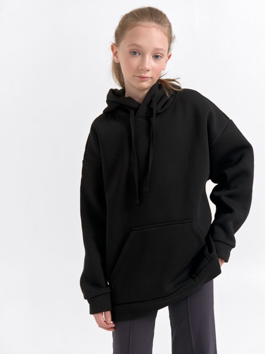 худи "уголь" утепленное 7+ от бренда bungly вид слева