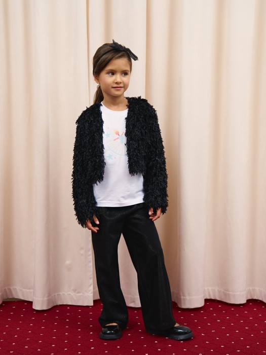 кардиган с перьями "оникс" по цене 2799 руб вид справа