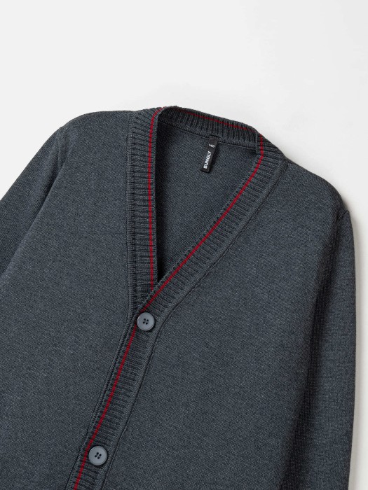 кардиган вязаный "серый" 7+ по цене 2449 руб вид справа