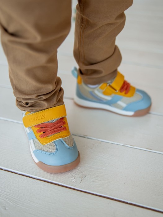 кеды "горчица" от бренда bungly вид слева