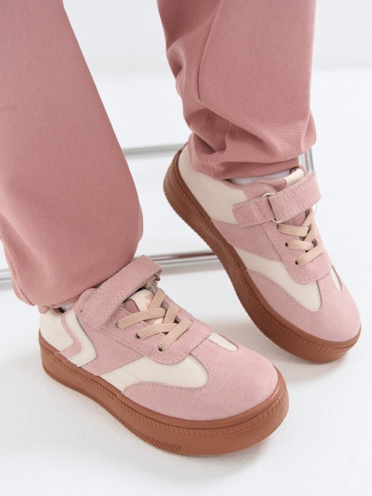 кеды "пудра" из проверенных материалов спереди