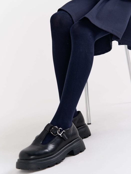 колготки из модала "синие" 7+ из модала спереди