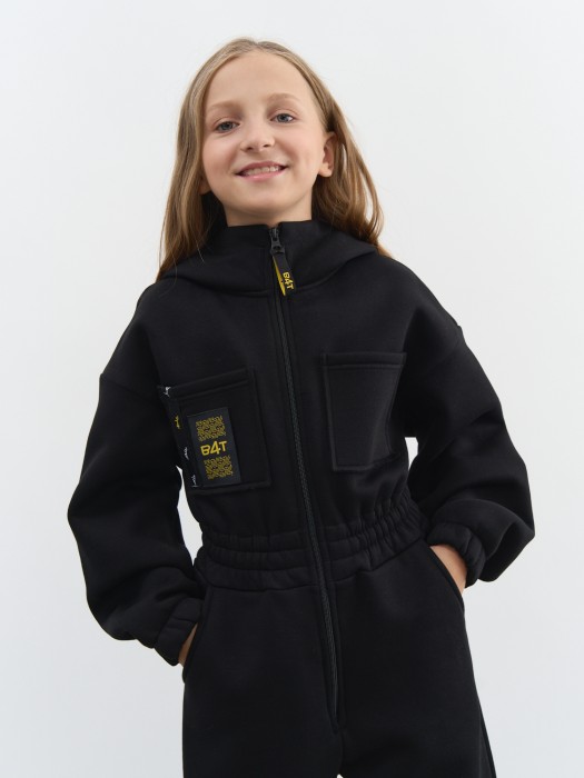 комбинезон c капюшоном "уголь" подростковый фотография