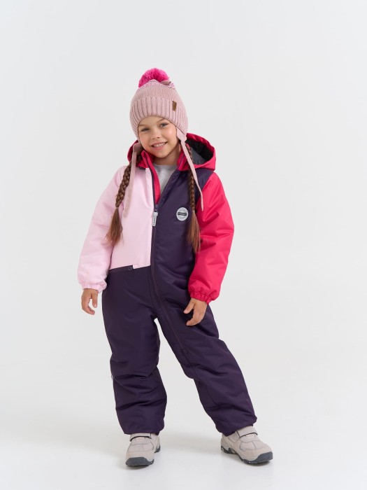 комбинезон демисезонный колор блок "аметист" фотография