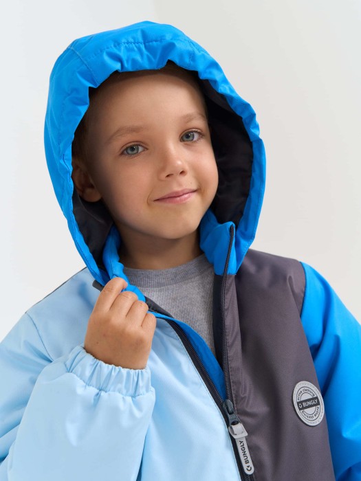 комбинезон демисезонный колор блок "гранит" из россии вид сбоку