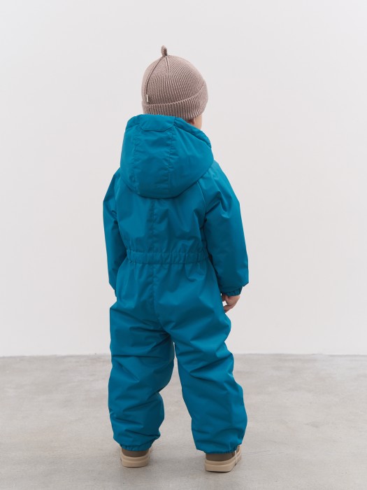 комбинезон демисезонный мембранный "аквамарин" 0+ от 1 до 3 лет с изнаночной стороны