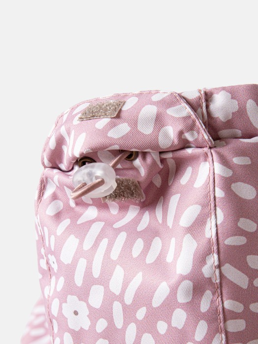 комбинезон демисезонный мембранный "солнечные зайчики - розовый" 0+ из россии вид сбоку