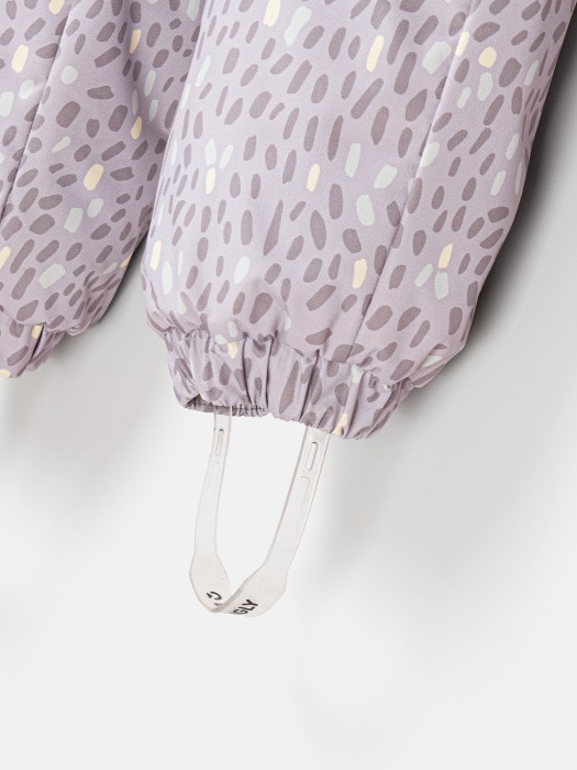 комбинезон демисезонный мембранный "солнечные зайчики - серый" 0+ из россии вид сбоку