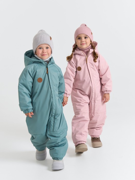 комбинезон демисезонный "пудра" 0+ от 1 до 3 лет с изнаночной стороны