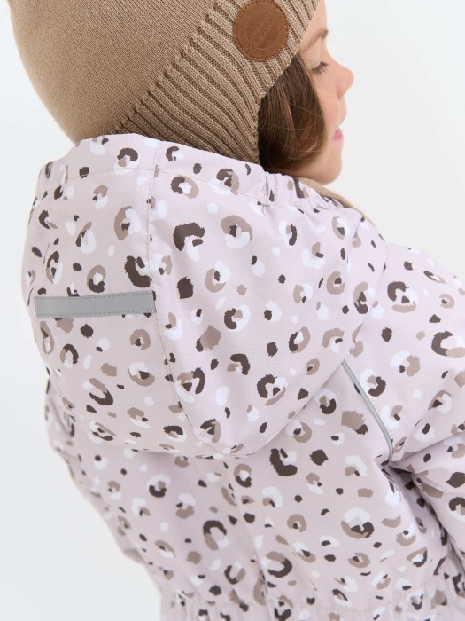 комбинезон еврозима мембранный  "леопард" от 1 до 3 лет с изнаночной стороны