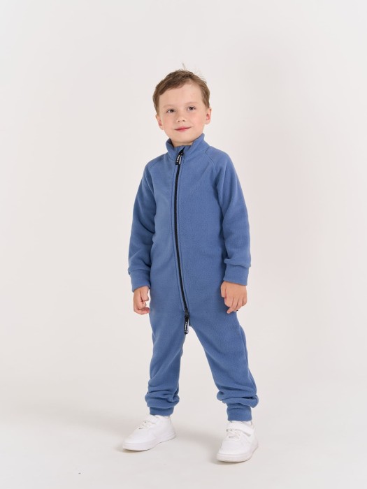 комбинезон флисовый "деним" от бренда bungly вид слева