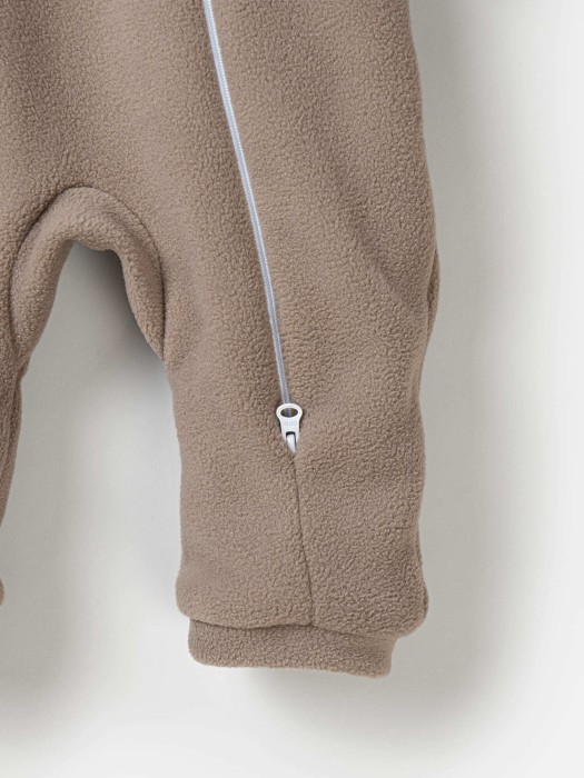 комбинезон флисовый "кокос" 0+ из флиса спереди