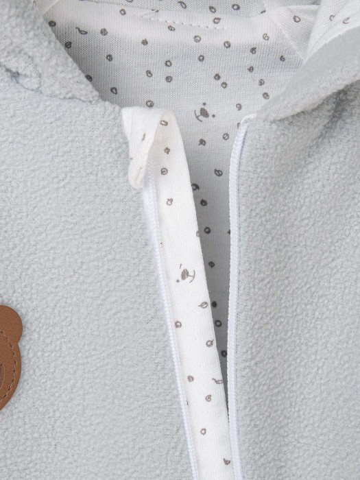 комбинезон флисовый "жемчуг" 0+ из россии вид сбоку