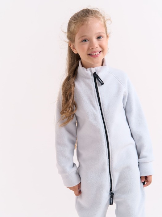 комбинезон флисовый "жемчуг" универсального стиля с лицевой стороны