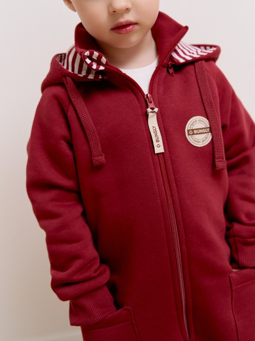 комбинезон "гномик" утепленный универсального стиля с лицевой стороны