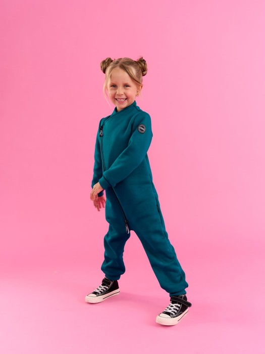 комбинезон косуха "изумруд" утепленный от бренда bungly вид слева