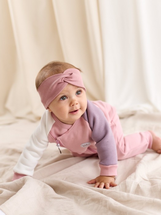 комбинезон-косуха колор блок "орхидея" утепленный 0+ фотография