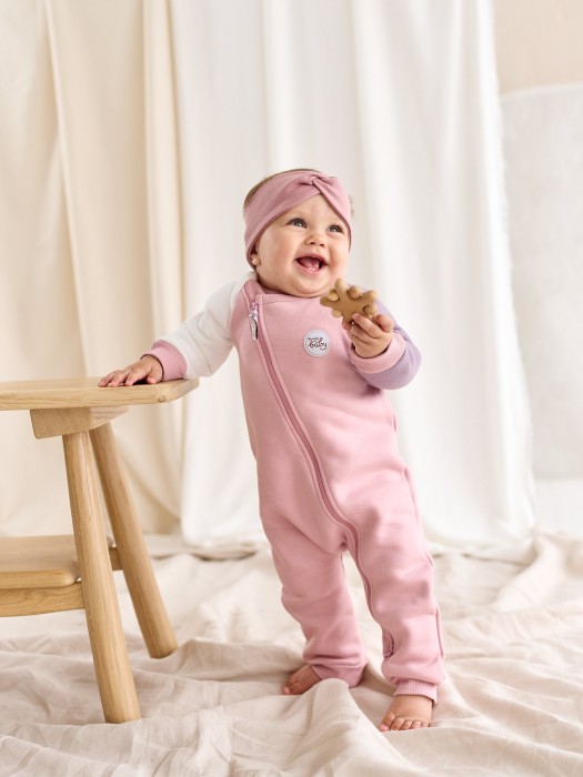 комбинезон-косуха колор блок "орхидея" утепленный 0+ по цене 2159 руб вид справа