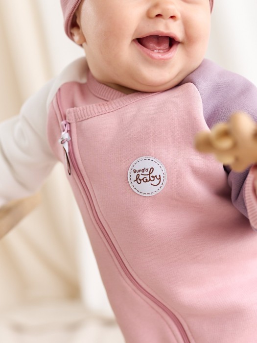 комбинезон-косуха колор блок "орхидея" утепленный 0+ из россии вид сбоку