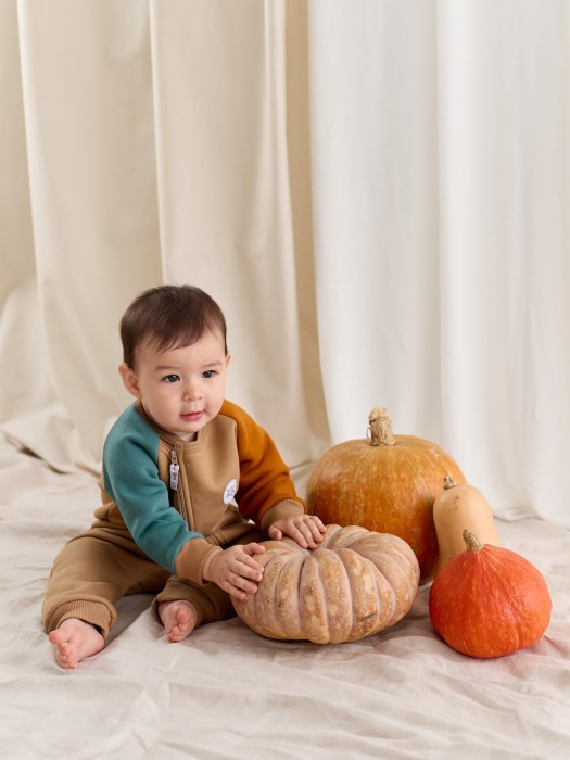 комбинезон-косуха колор блок "песок" утепленный 0+ по цене 1889 руб вид справа