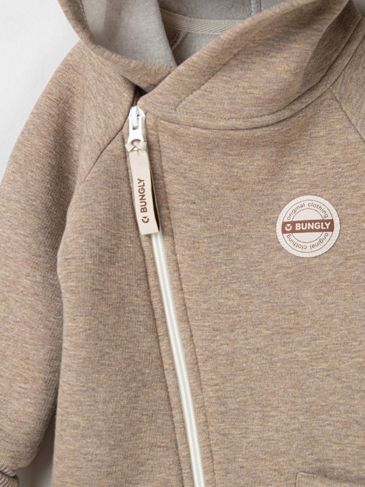 комбинезон-косуха с капюшоном "халва" утепленный из россии вид сбоку