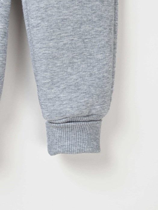 комбинезон-косуха с капюшоном "серый меланж" утепленный из россии вид сбоку