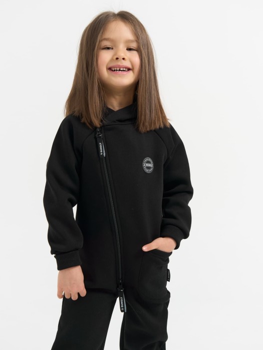 комбинезон-косуха с капюшоном "уголь" утепленный по цене 3299 руб вид справа