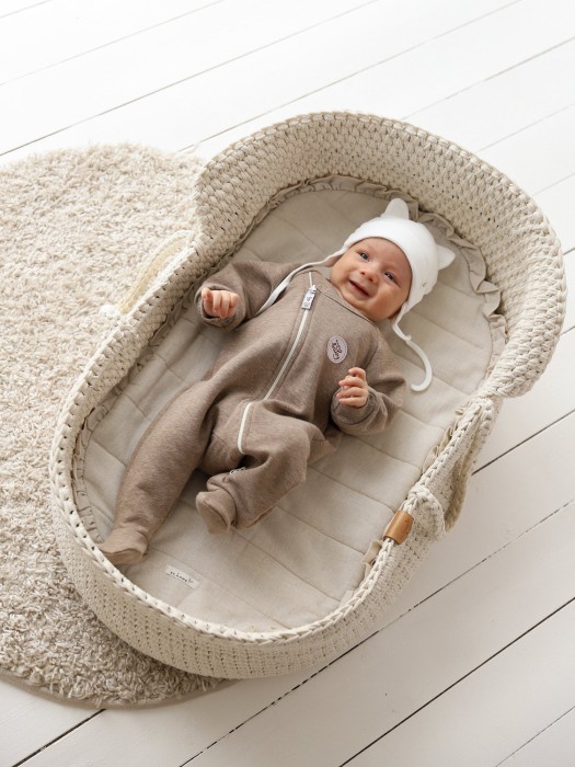 комбинезон косуха с закрытой ножкой "халва" утепленный 0+ универсального стиля с лицевой стороны